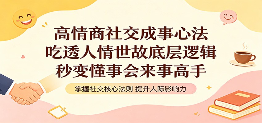 高情商社交成事心法:吃透人情世故底层逻辑,秒变懂事会来事高手-赛德副业库