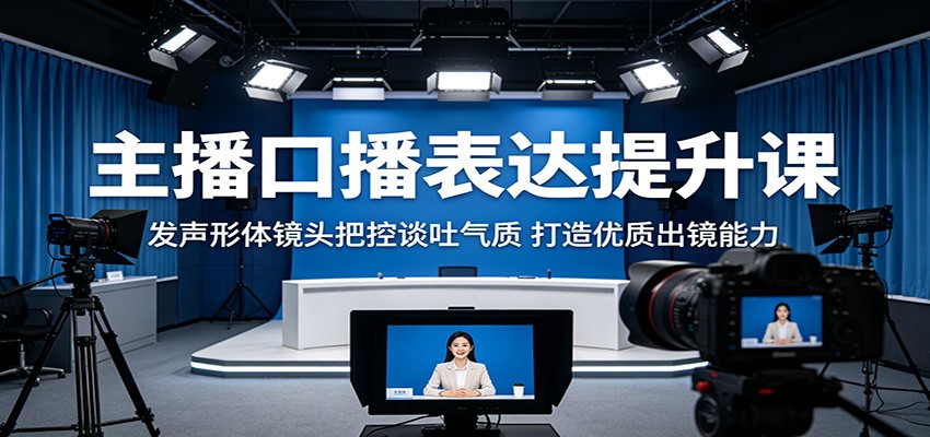 主播口播表达提升课:发声形体镜头把控谈吐气质,打造优质出镜能力-赛德副业库