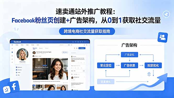 (18888期)速卖通站外推广教程:Facebook粉丝页创建+广告架构,从0到1获取社交流量-赛德副业库