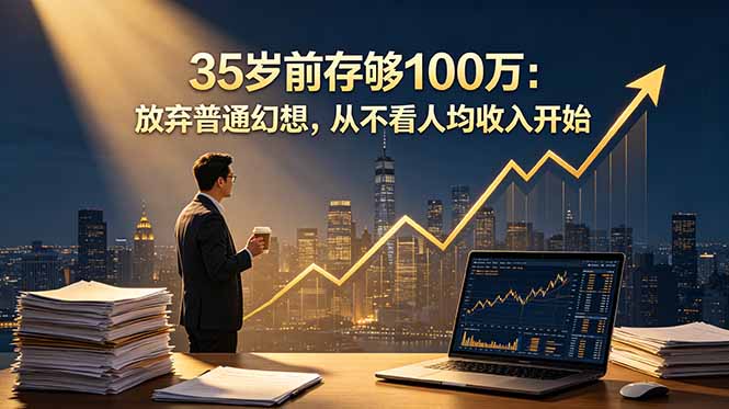 (18689期)35岁前存够100万:放弃普通幻想,从不看人均收入开始-赛德副业库