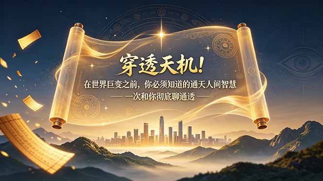（19063期）付费文章：穿透天机！在世界巨变之前，你必须知道的通天人间智慧 一次和你彻底聊通透-赛德副业库