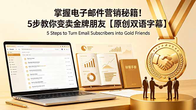（18923期）掌握电子邮件营销秘籍！5步教你变卖金牌朋友【原创双语字幕】-赛德副业库