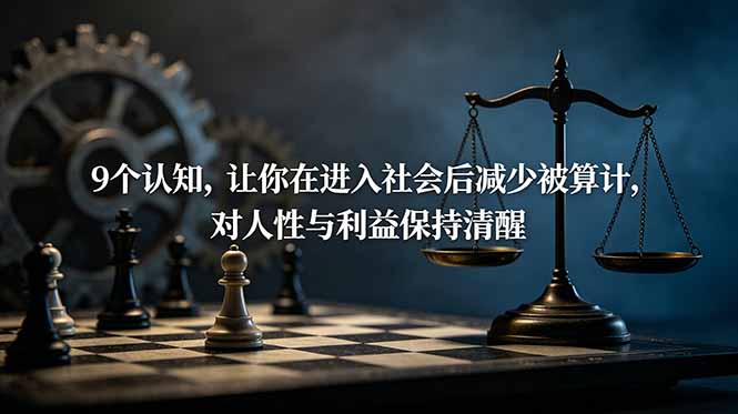 （19042期）付费文章：9个认知，让你在进入社会后减少被算计，对人性与利益保持清醒-赛德副业库