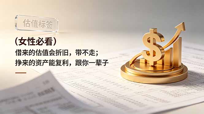 （19043期）付费文章：（女性必看）借来的估值会折旧，带不走；挣来的资产能复利，跟你一辈子-赛德副业库