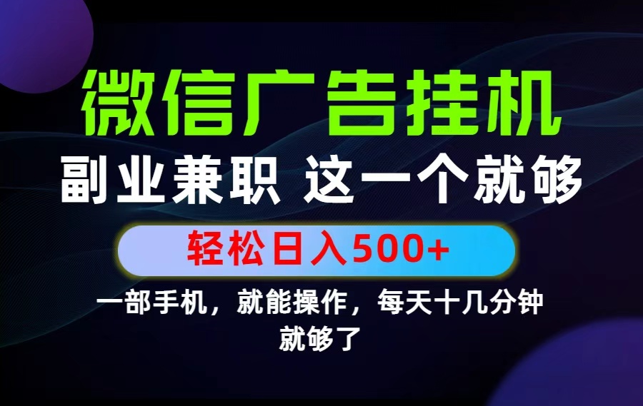 （19080期）26年选择副业兼职，做这一个就够了！每天十几分钟，轻松日入500+，长期项目！-赛德副业库