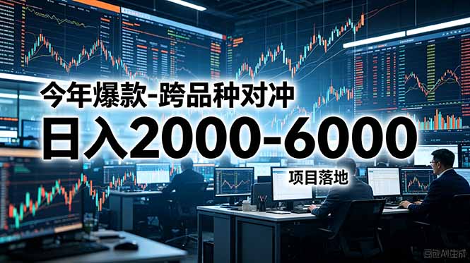 （18918期）今年爆款-跨品种对冲日入2000-6000，项目落地！-赛德副业库
