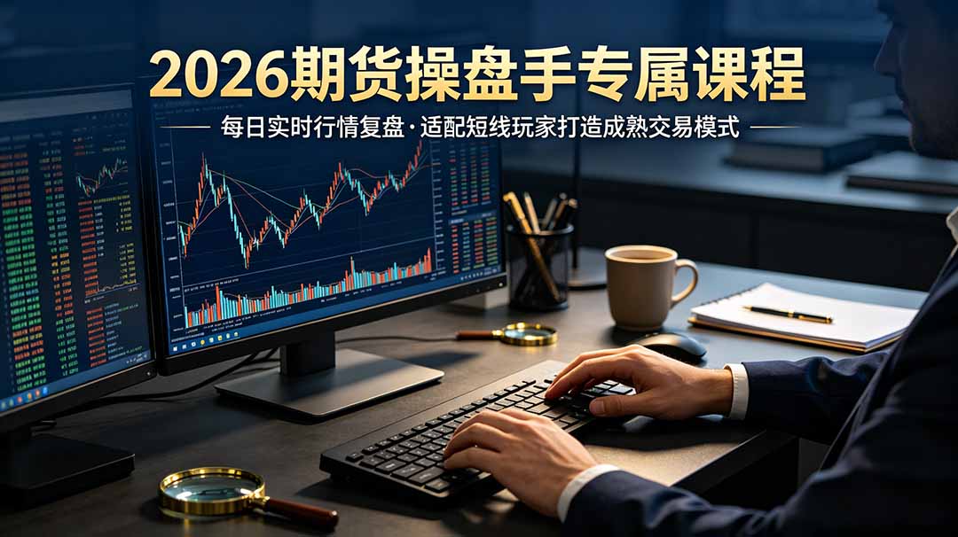 （19093期）2026期货操盘手专属课程-更新6月，每日实时行情复盘，适配短线玩家打造成熟交易模式-赛德副业库
