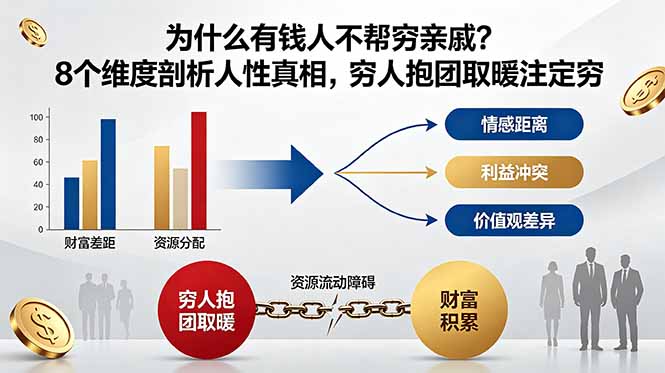 (18932期)付费文章:为什么有钱人不帮穷亲戚?8个维度剖析人性真相,穷人抱团取暖注定穷-赛德副业库