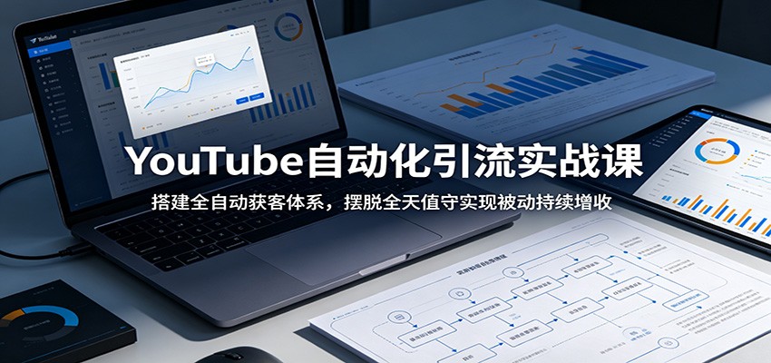 YouTube自动化引流实战课：搭建全自动获客体系，摆脱全天值守实现被动持续增收-赛德副业库