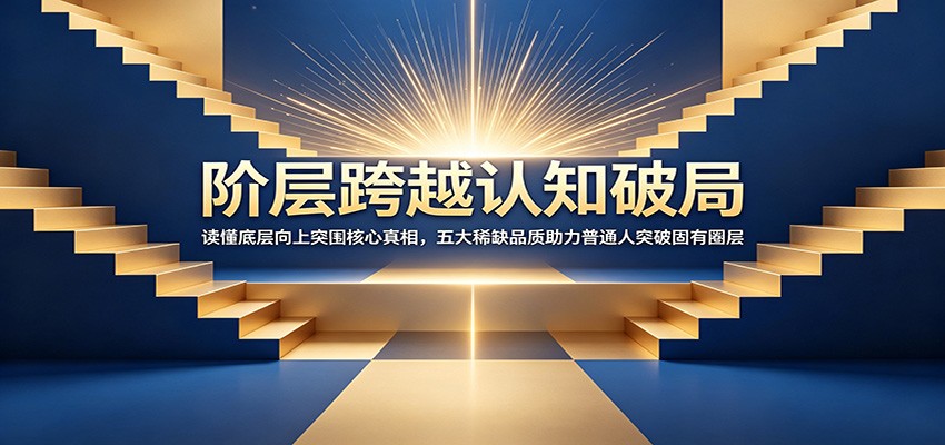 阶层跨越认知破局：读懂底层向上突围核心真相，五大稀缺品质助力普通人突破固有圈层-赛德副业库