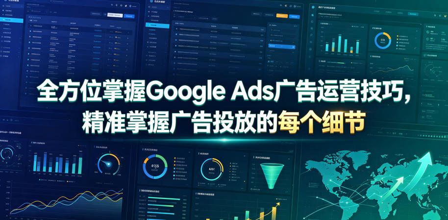 全方位掌握Google Ads广告运营技巧，精准掌握广告投放的每个细节【原创双语字幕】-赛德副业库