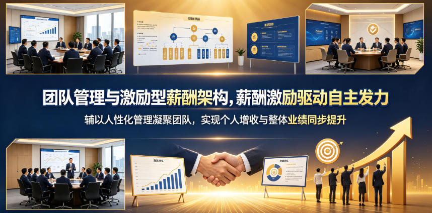团队管理与激励型薪酬架构，薪酬激励驱动自主发力，辅以人性化管理凝聚团队，实现个人增收与整体业绩同步提升-赛德副业库