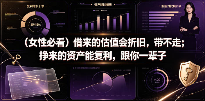 付费文章：（女性必看）借来的估值会折旧，带不走；挣来的资产能复利，跟你一辈子-赛德副业库