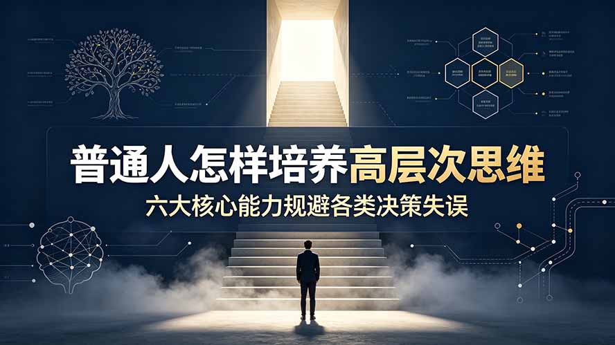 （19479期）付费文章：普通人怎样培养高层次思维，六大核心能力规避各类决策失误-赛德副业库