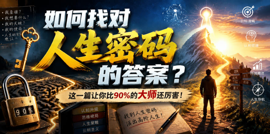 （19601期）付费文章：如何找对人生密码的答案？这一篇让你比90%的大师还厉害！-赛德副业库