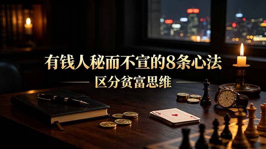 (19413期)付费文章:有钱人秘而不宣的8条心法|区分贫富思维-赛德副业库