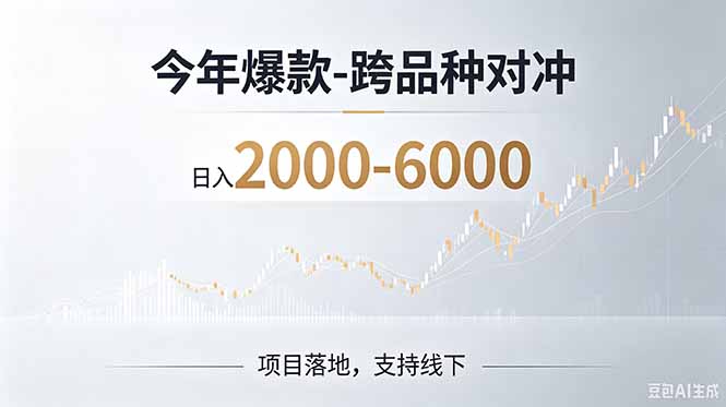 （19150期）2026创业新风口—跨品种对冲震撼首发！日收益2000-6000+，项目绿色长久，安全稳健-赛德副业库