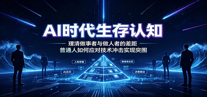 AI时代生存认知：理清做事者与做人者的差距，普通人如何应对技术冲击实现突围-赛德副业库