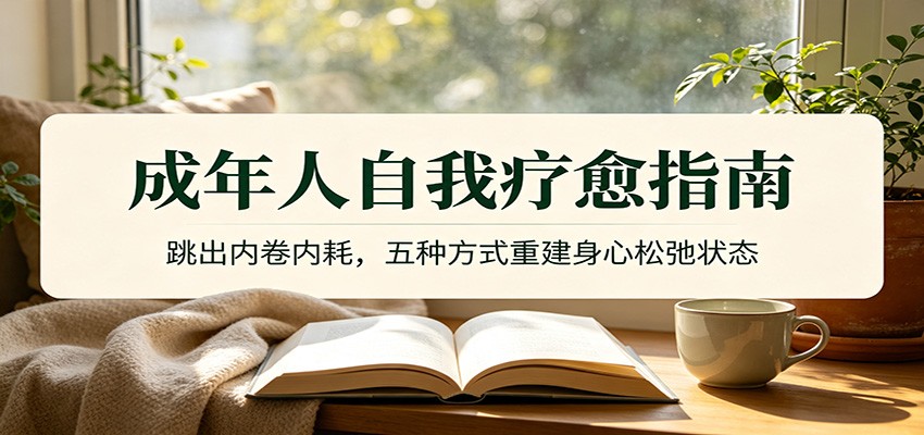 成年人自我疗愈指南：跳出内卷内耗，五种方式重建身心松弛状态-赛德副业库