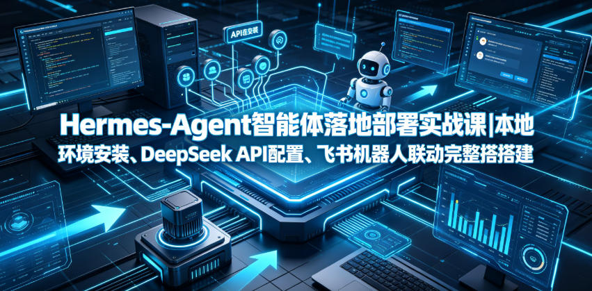Hermes-Agent智能体落地部署实战课｜本地环境安装、DeepSeek API配置、飞书机器人联动完整搭建教程-赛德副业库