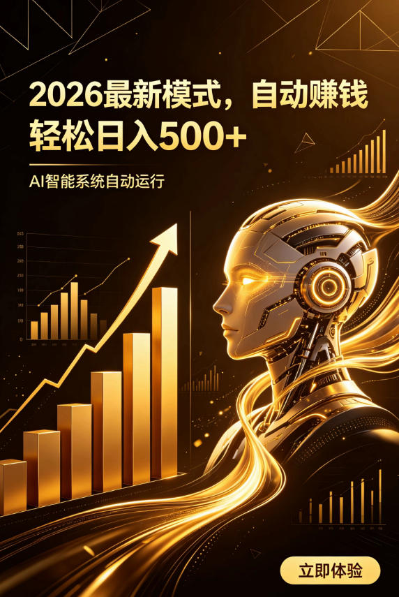 AI智能广告,自动賺钱新模式,轻松日入500+,主业副业都可做,适合任何人群【揭秘】-赛德副业库