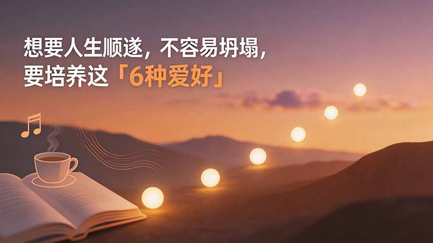 （19638期）付费文章：想要人生顺遂，不容易坍塌，要培养这6种爱好-赛德副业库