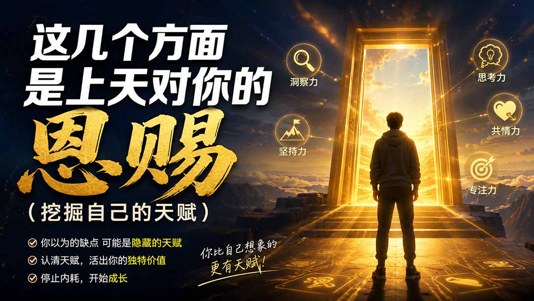（19964期）付费文章：这几个方面是上天对你的恩赐（挖掘自己的天赋）-赛德副业库