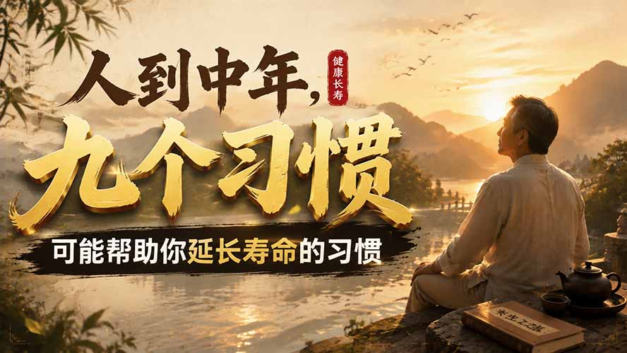 (19707期)付费文章:人到中年,九个可能帮助你延长寿命的习惯-赛德副业库