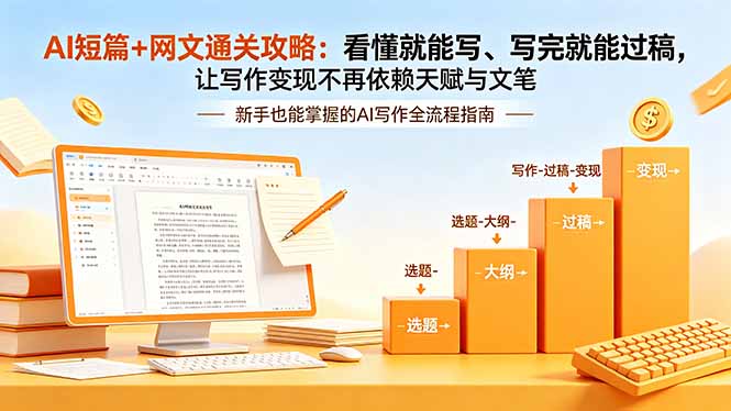 （19655期）AI短篇+网文通关攻略-更新：看懂就能写、写完就能过稿，让写作变现不再依赖天赋与文笔-赛德副业库