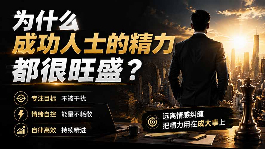 （19754期）付费文章：为什么成功人士的精力都很旺盛？-赛德副业库