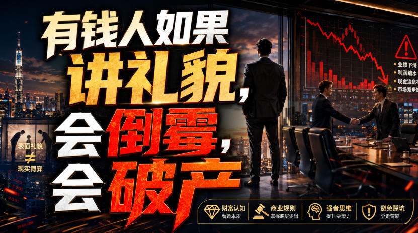 付费文章:有钱人如果讲礼貌,会倒霉,会破产-赛德副业库