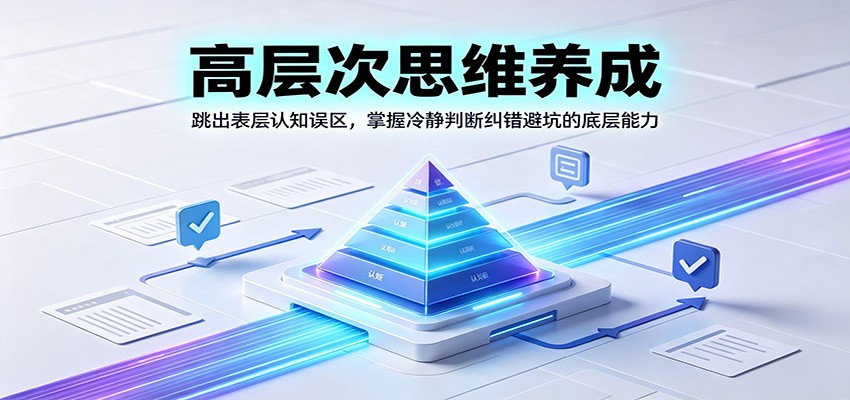 高层次思维养成:跳出表层认知误区,掌握冷静判断纠错避坑的底层能力-赛德副业库