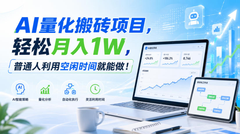 利用AI实现自动量化搬砖,月入万元,任何人都可以做!-赛德副业库