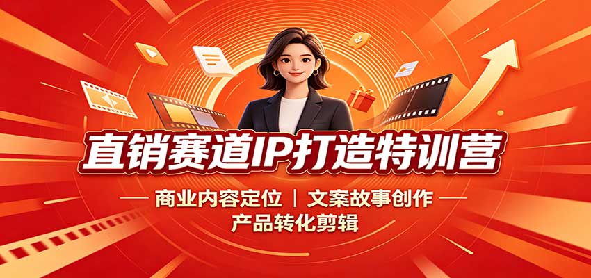 直销赛道IP打造特训营：商业内容定位，文案故事创作，产品转化剪辑-赛德副业库