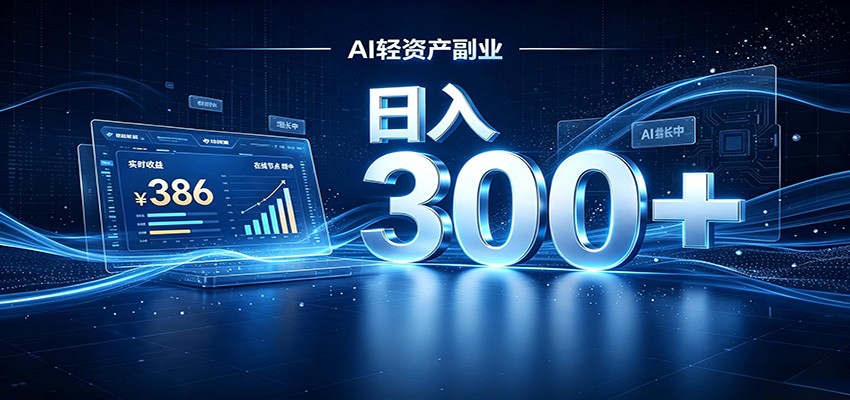 2026 AI轻资产风口，Token中转站小白可入局，日入300+-赛德副业库