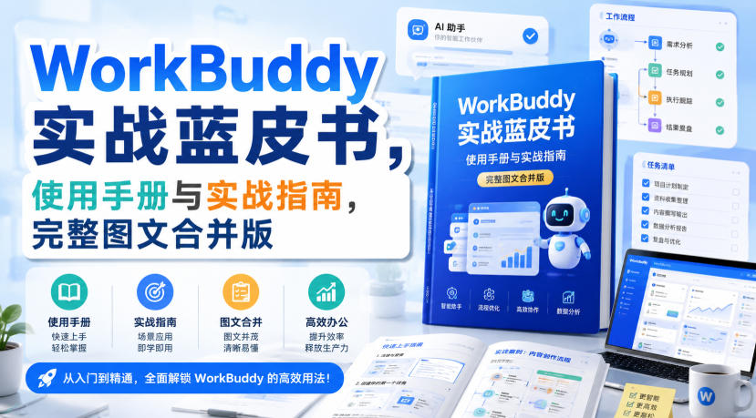 WorkBuddy实战蓝皮书,使用手册与实战指南,完整图文合并版-赛德副业库