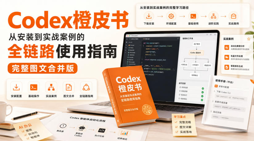Codex橙皮书,从安装到实战案例的全链路使用指南,完整图文合并版-赛德副业库