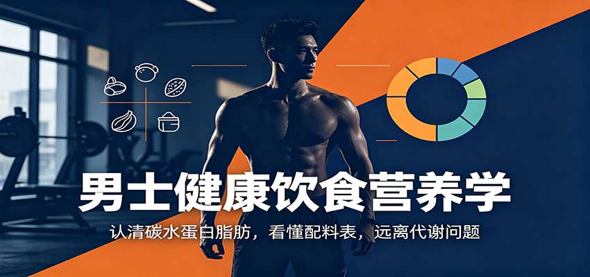 男士健康饮食营养学：认清碳水蛋白脂肪，看懂配料表，远离代谢问题-赛德副业库