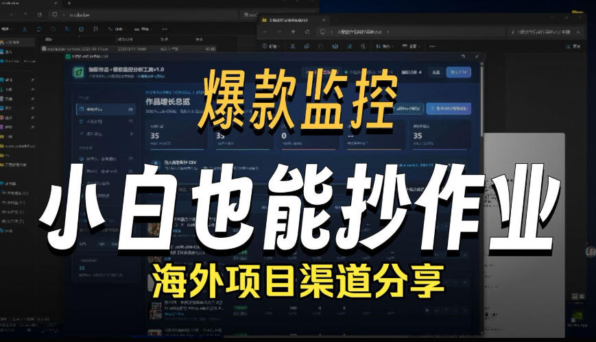 抖音爆款数据监控工具_海外网盘拉新渠道-赛德副业库