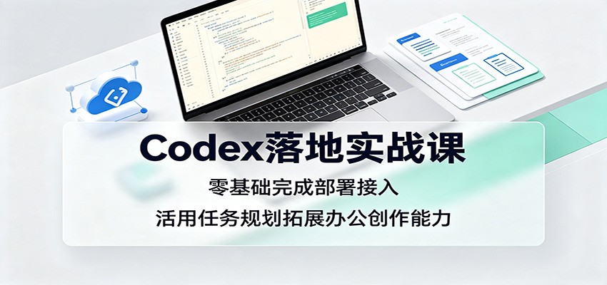 Codex落地实战课:零基础完成部署接入,活用任务规划拓展办公创作能力-赛德副业库
