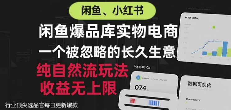 闲鱼小红书实物电商,纯自然流玩法,一个被忽略的长久生意,收益无上限【揭秘】-赛德副业库