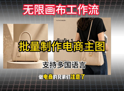 无限画布工作流搭建教程，一键电商主图批量制作，批量下载，支持多国语言-赛德副业库