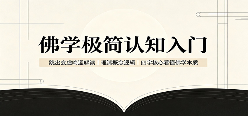 佛学极简认知入门：跳出玄虚晦涩解读，理清概念逻辑，四字核心看懂佛学本质-赛德副业库