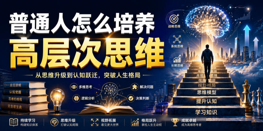 公众号付费文章：普通人怎么培养高层次思维-赛德副业库