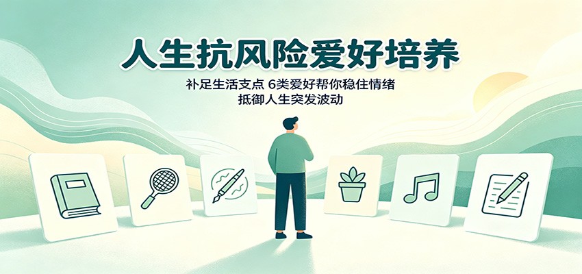 人生抗风险爱好培养：补足生活支点，6类爱好帮你稳住情绪，抵御人生突发波动-赛德副业库