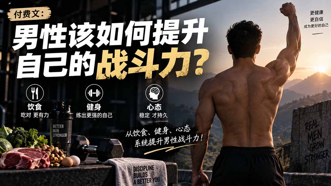 (20421期)付费文章:男性该如何提升自己的战斗力?-赛德副业库