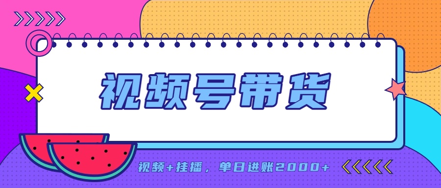 （20344期）日入2000+的副业，视频号带货，一部手机改写人生篇章，无需投资-赛德副业库