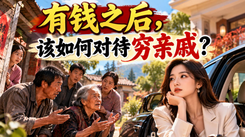 某公众号付费文章:有钱之后,该如何对待穷亲戚?-赛德副业库