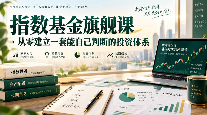 指数基金旗舰课·从零建立一套能自己判断的投zi体系-赛德副业库
