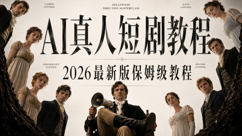 AI真人短剧制作全流程，AI视频大佬专为零基础研制的AI短剧教程，保姆级教程，新手一学就会！-赛德副业库
